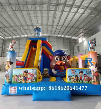 castle inflatable slide