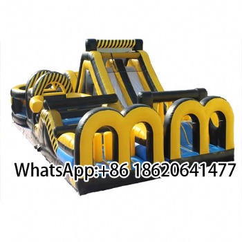 Commercial Inflatable Obstacle Course  with Blower  For Outdoor